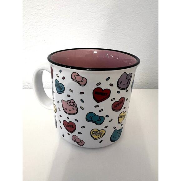 Hello Kitty Heart Candy Coffee Cups Set of Two- Valentine or Year Round - Picture 2 of 4
